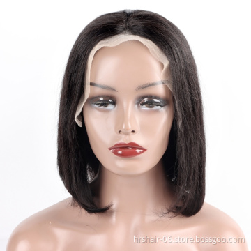 Li&queen hair product Human hair European hair Transparent lace Frontal wig with 4*4 lace bob wigs